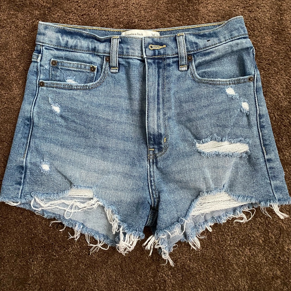 High Rise Jean Shorts